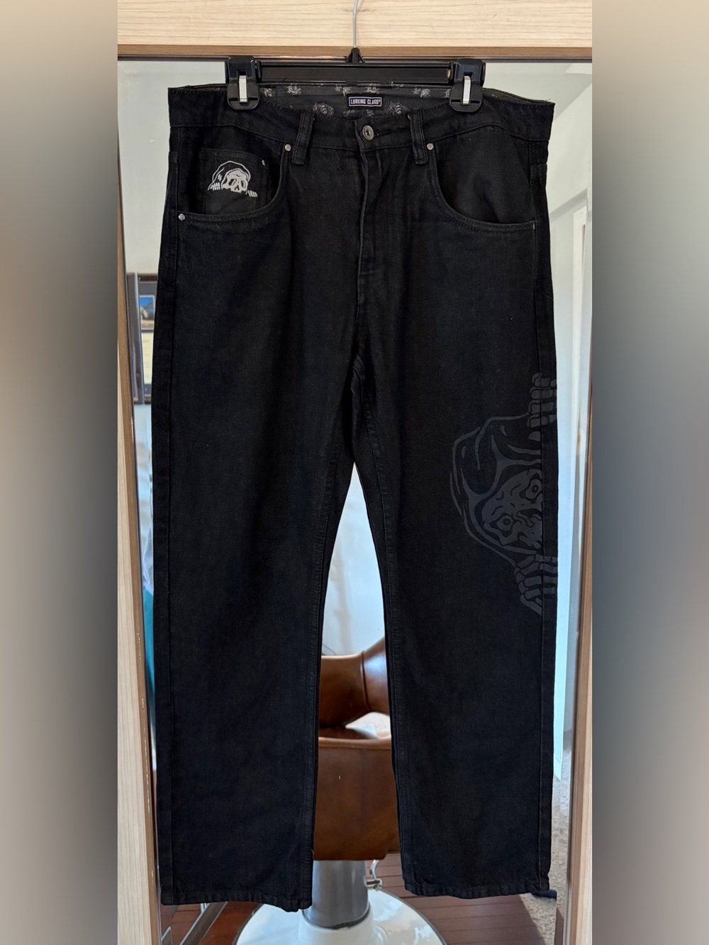 Lurking Class by Sketchy Tank Corner Denim Black Jeans size 32x30 Men’s Like Ne